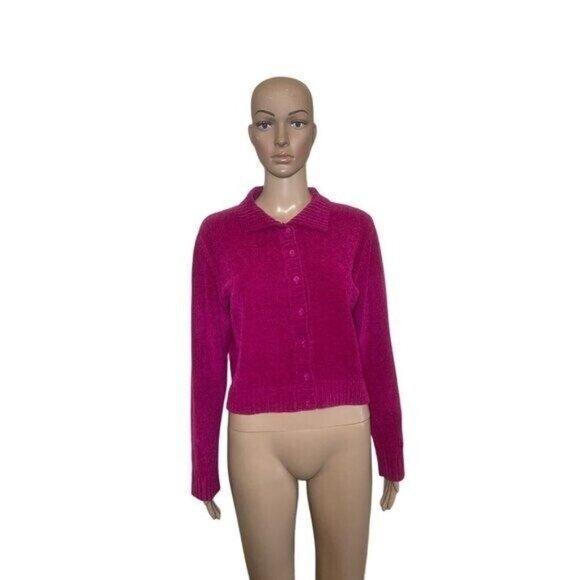 UNIF Cardigan Sweater Crop Top Button Up Long Sleeve Women's Sz S. #36 - Picture 6 of 12